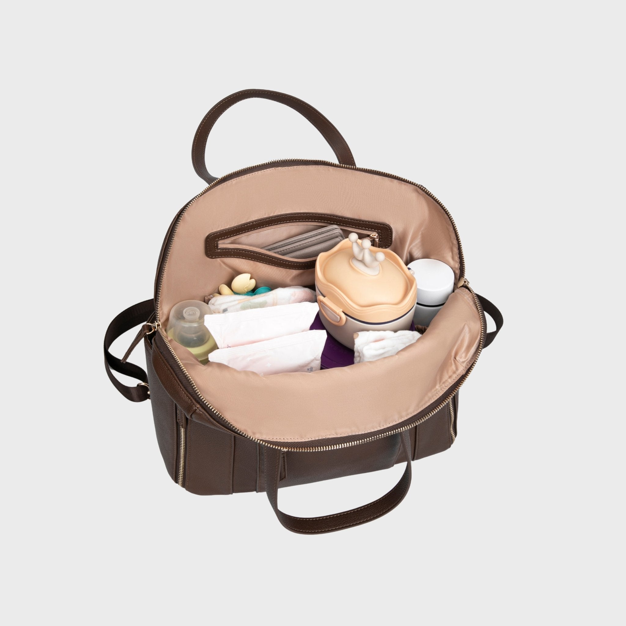 Chelsea Convertible Chocolate - Diaper Bag by Hannah and Henry USA