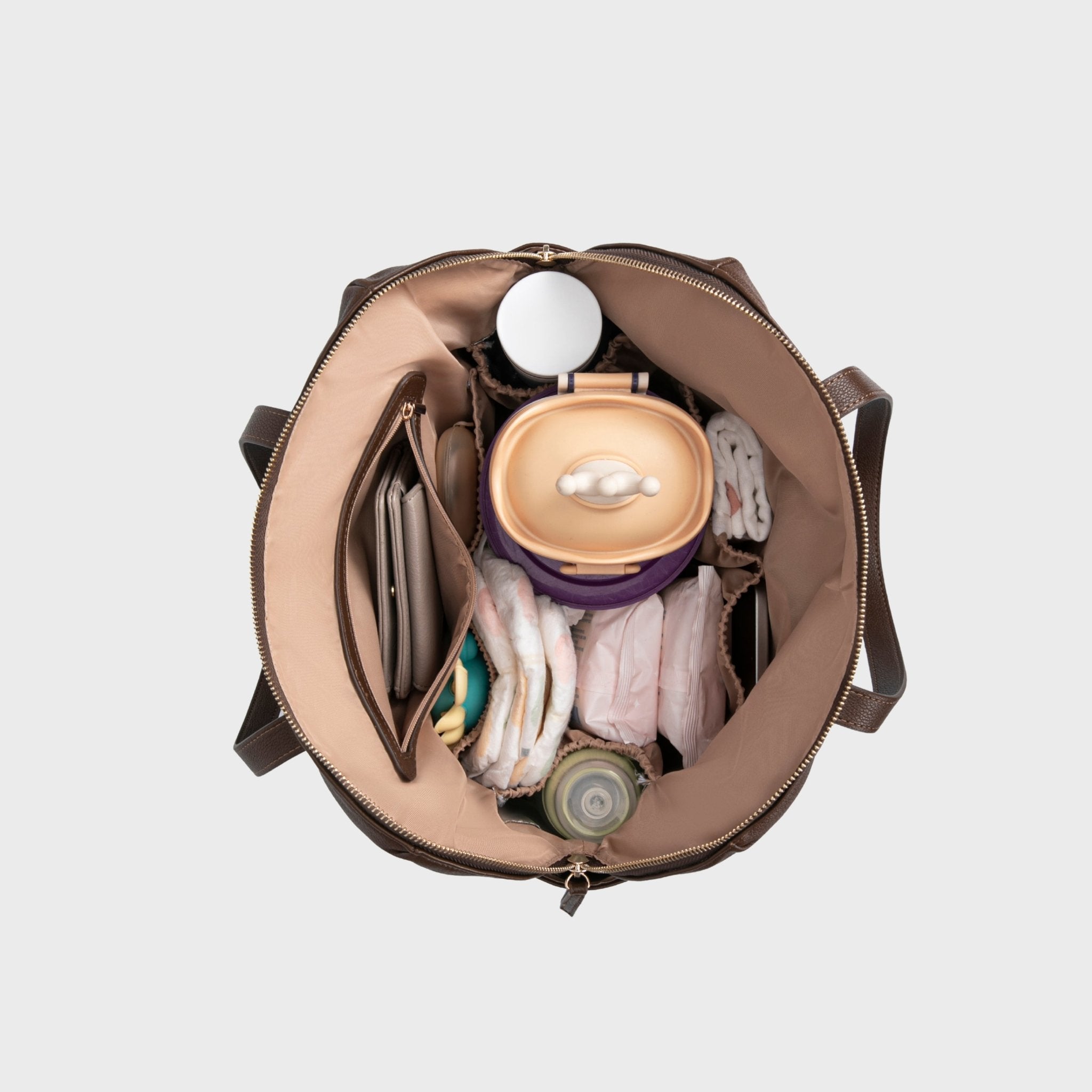 Chelsea Convertible Chocolate - Diaper Bag by Hannah and Henry USA