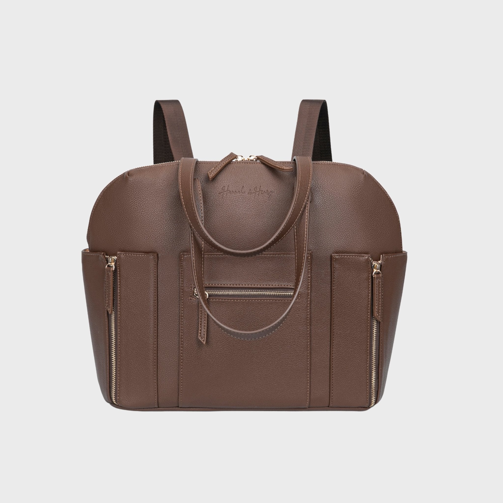 Chelsea Convertible Chocolate - Diaper Bag by Hannah and Henry USA