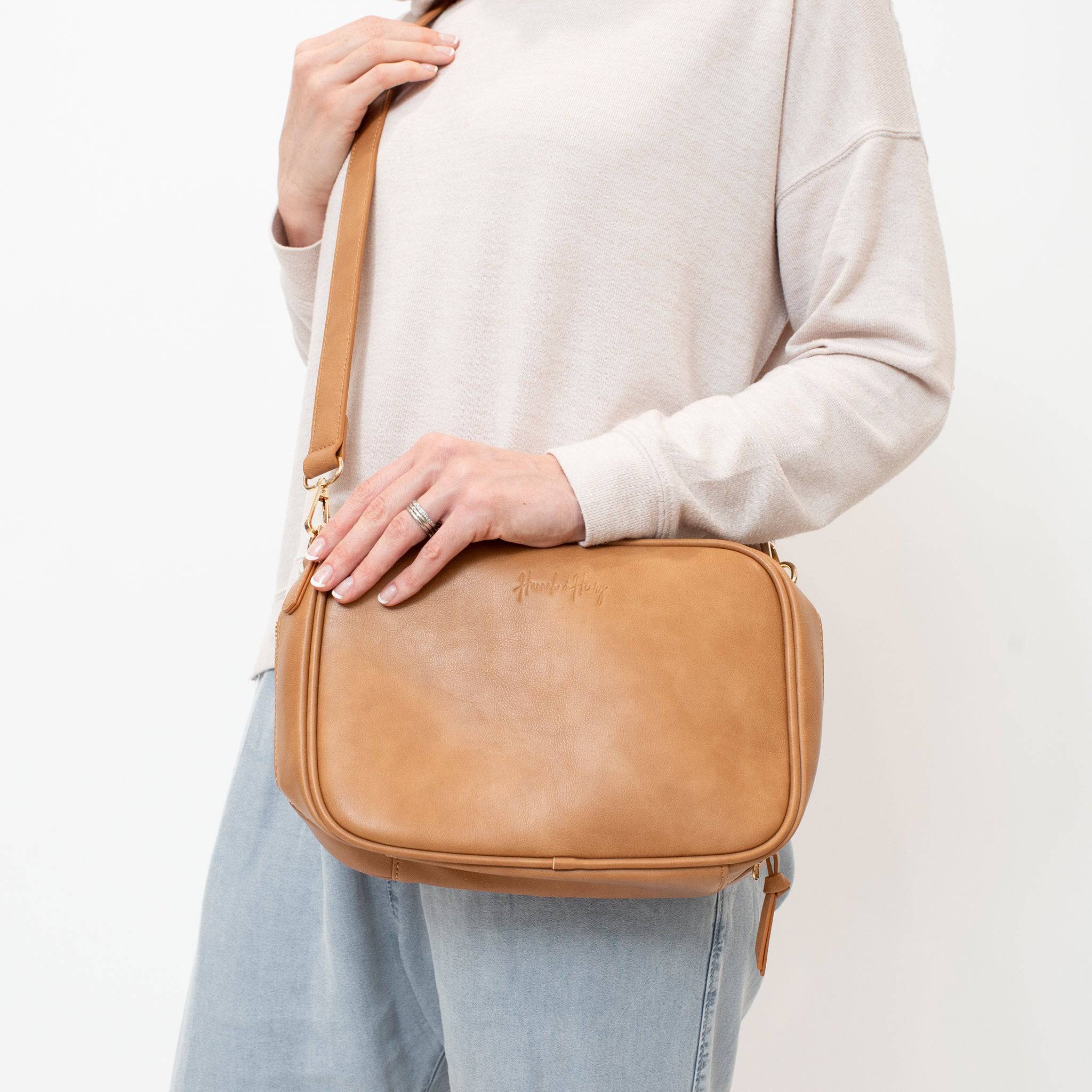 Chloe Diaper Clutch Tan - Diaper Clutch by Hannah and Henry USA