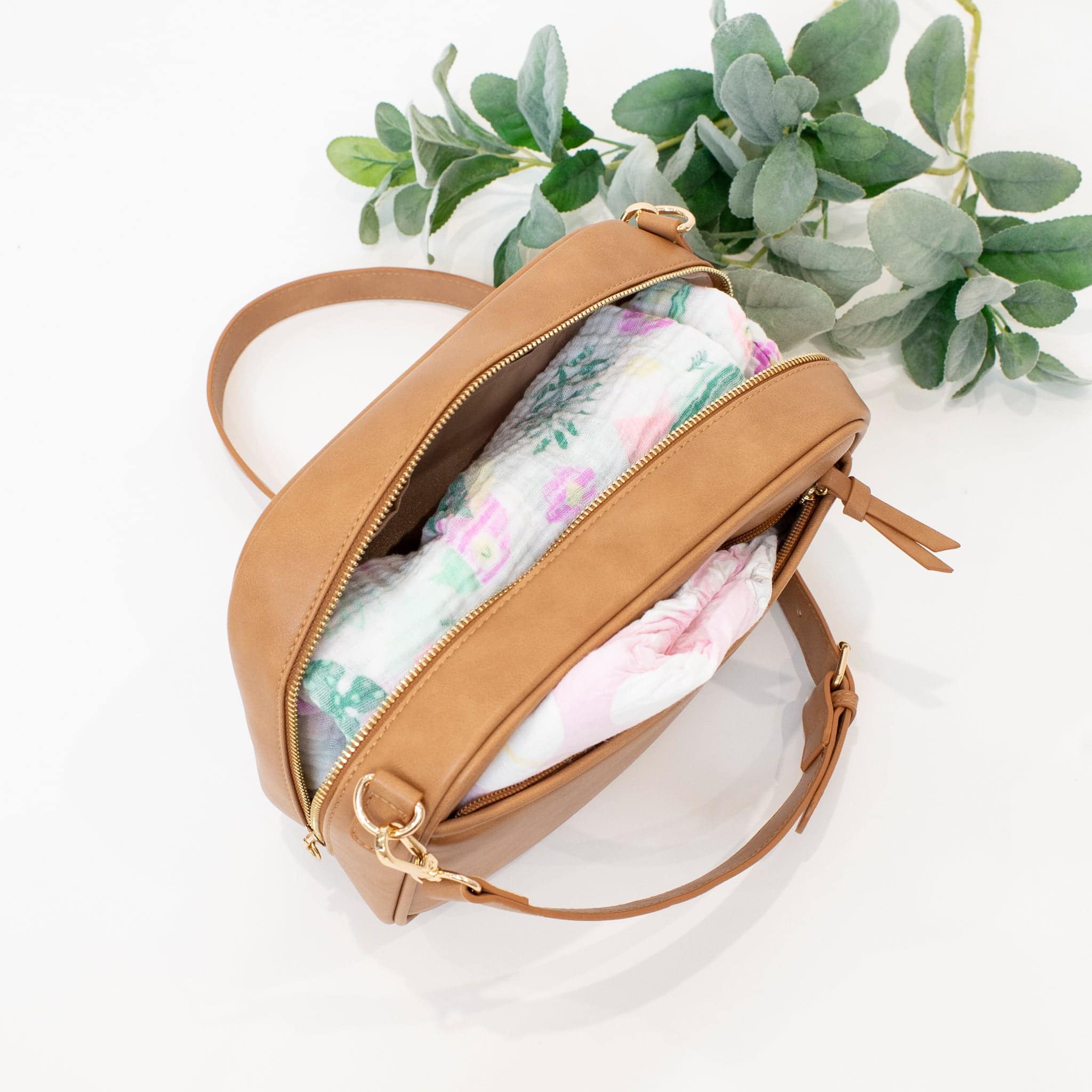 Chloe Diaper Clutch Tan - Diaper Clutch by Hannah and Henry USA