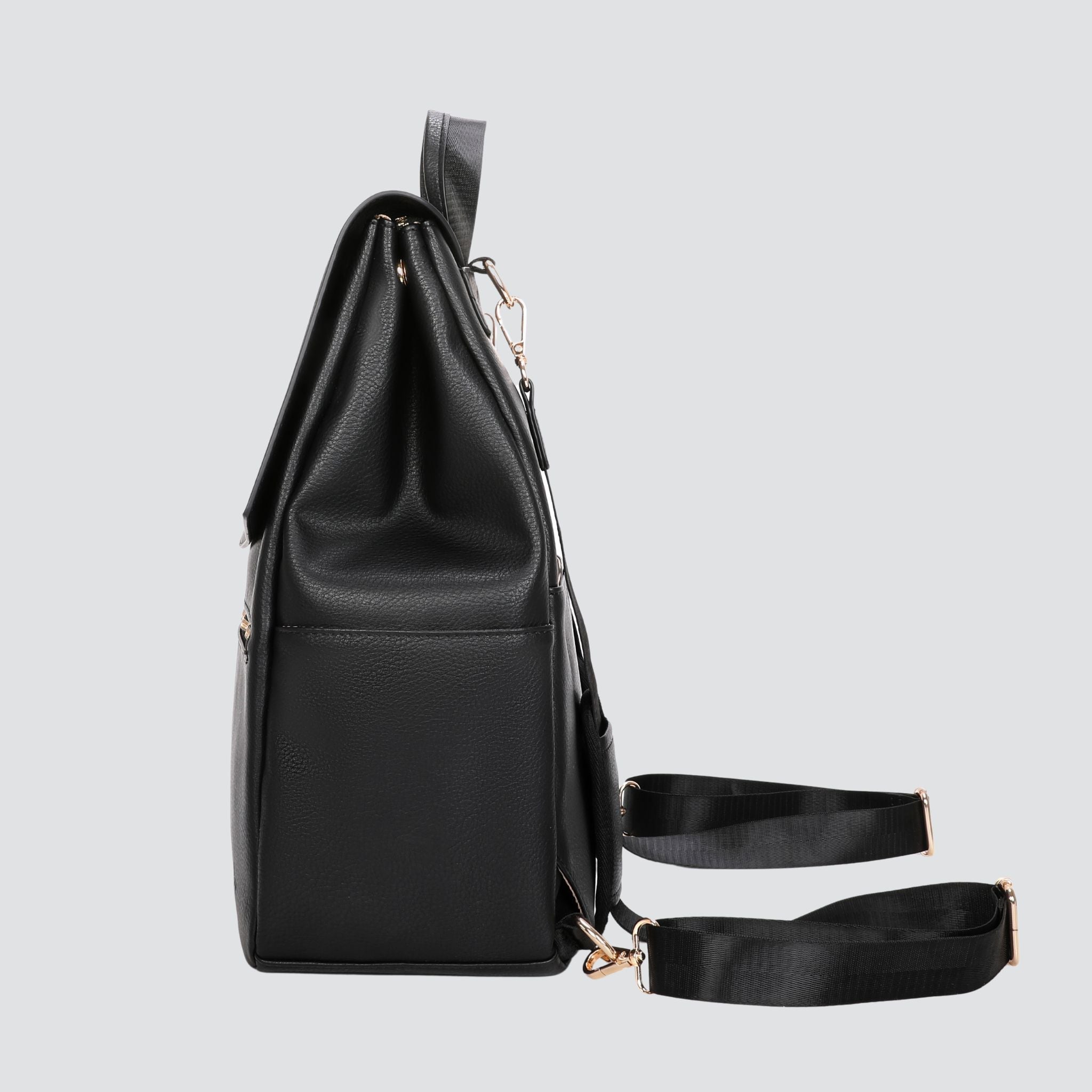 Classic Diaper Backpack | Black - Diaper Bag by Hannah and Henry USA