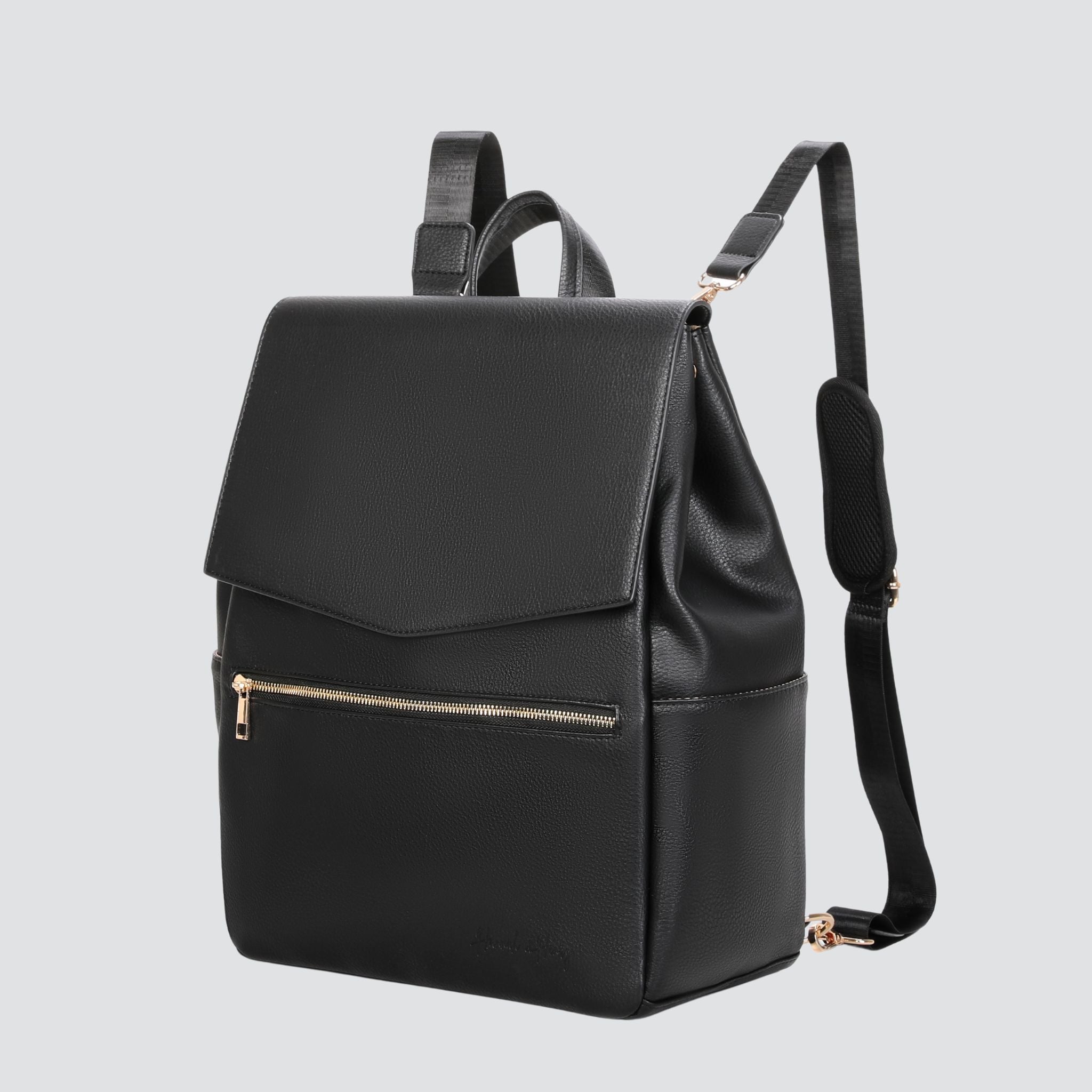 Classic Diaper Backpack | Black - Diaper Bag by Hannah and Henry USA