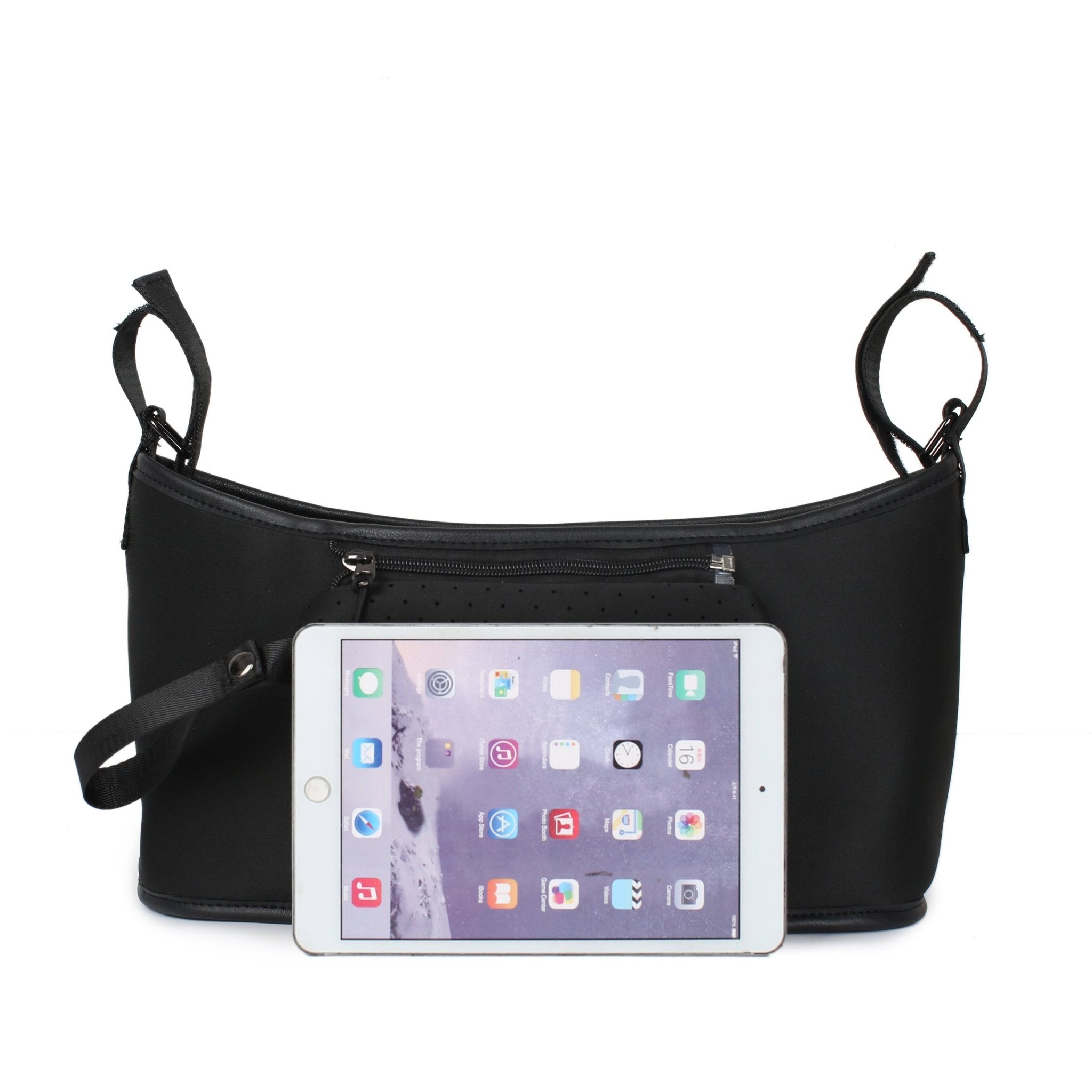 Cleo Stroller Caddy Black - Stroller Caddy by Hannah and Henry USA