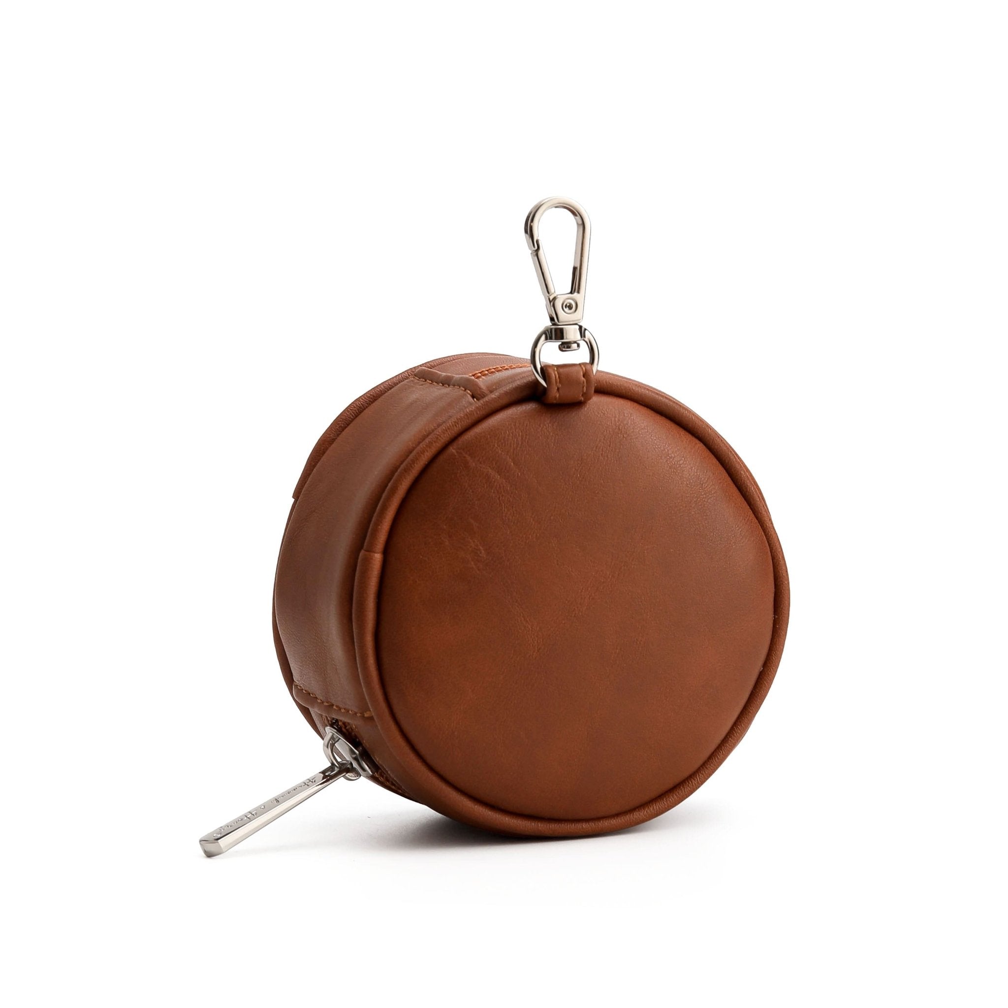 Pacifier Holder | Brown | Vegan Leather - Pacifier Holder by Hannah and Henry USA