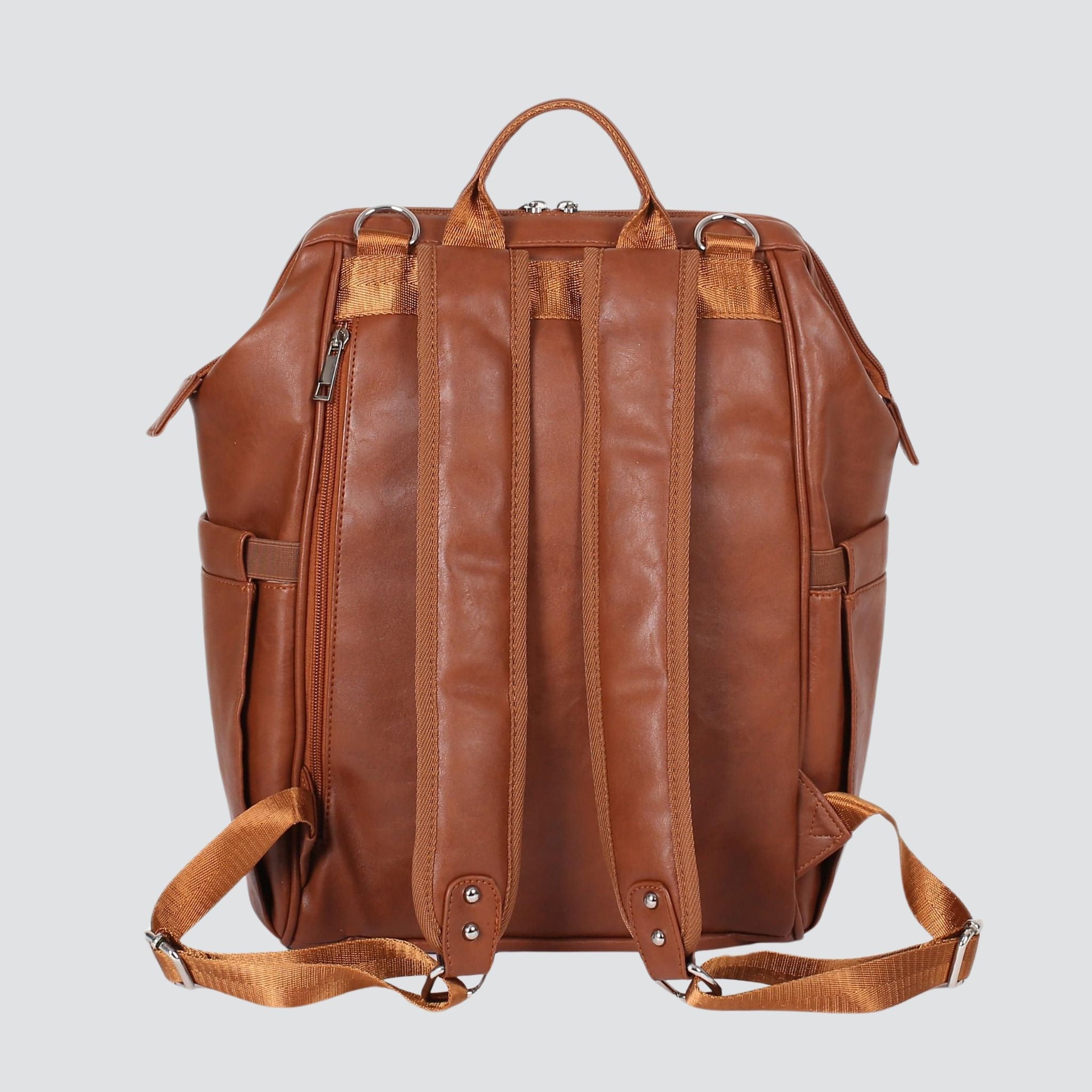 Vintage Diaper Backpack | Brown - Diaper Bag by Hannah and Henry USA
