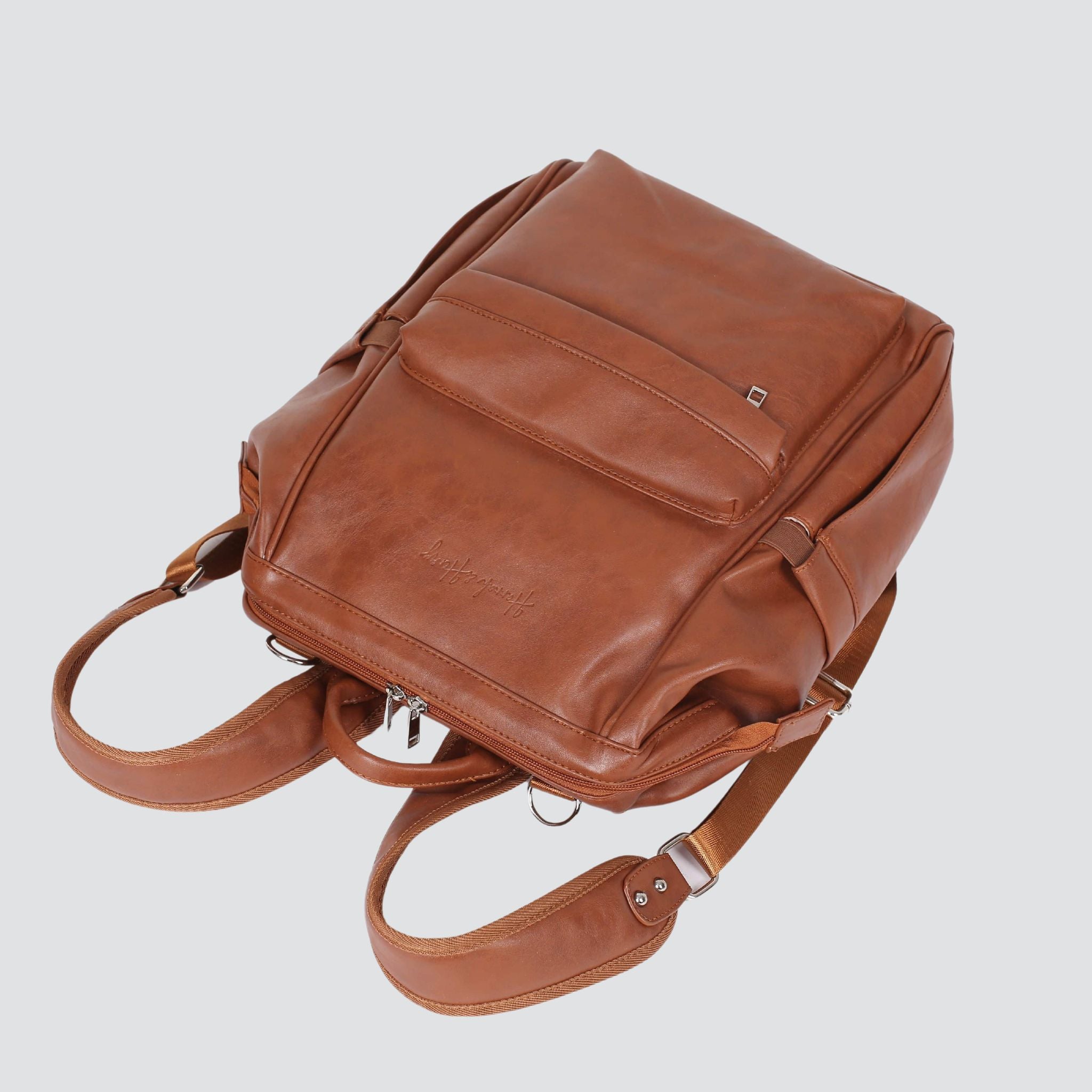 Vintage Diaper Backpack | Brown - Diaper Bag by Hannah and Henry USA