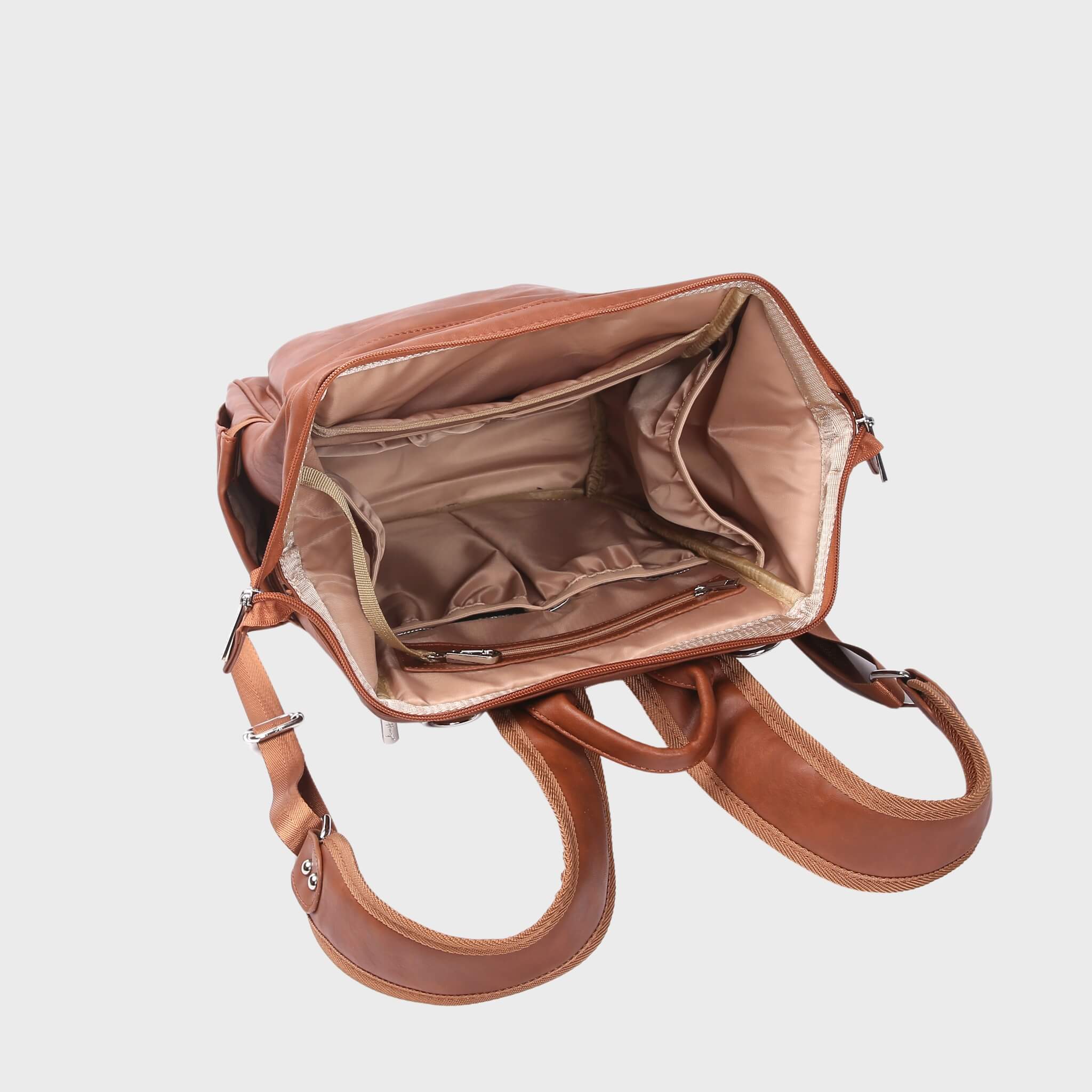 Vintage Diaper Backpack | Brown - Diaper Bag by Hannah and Henry USA