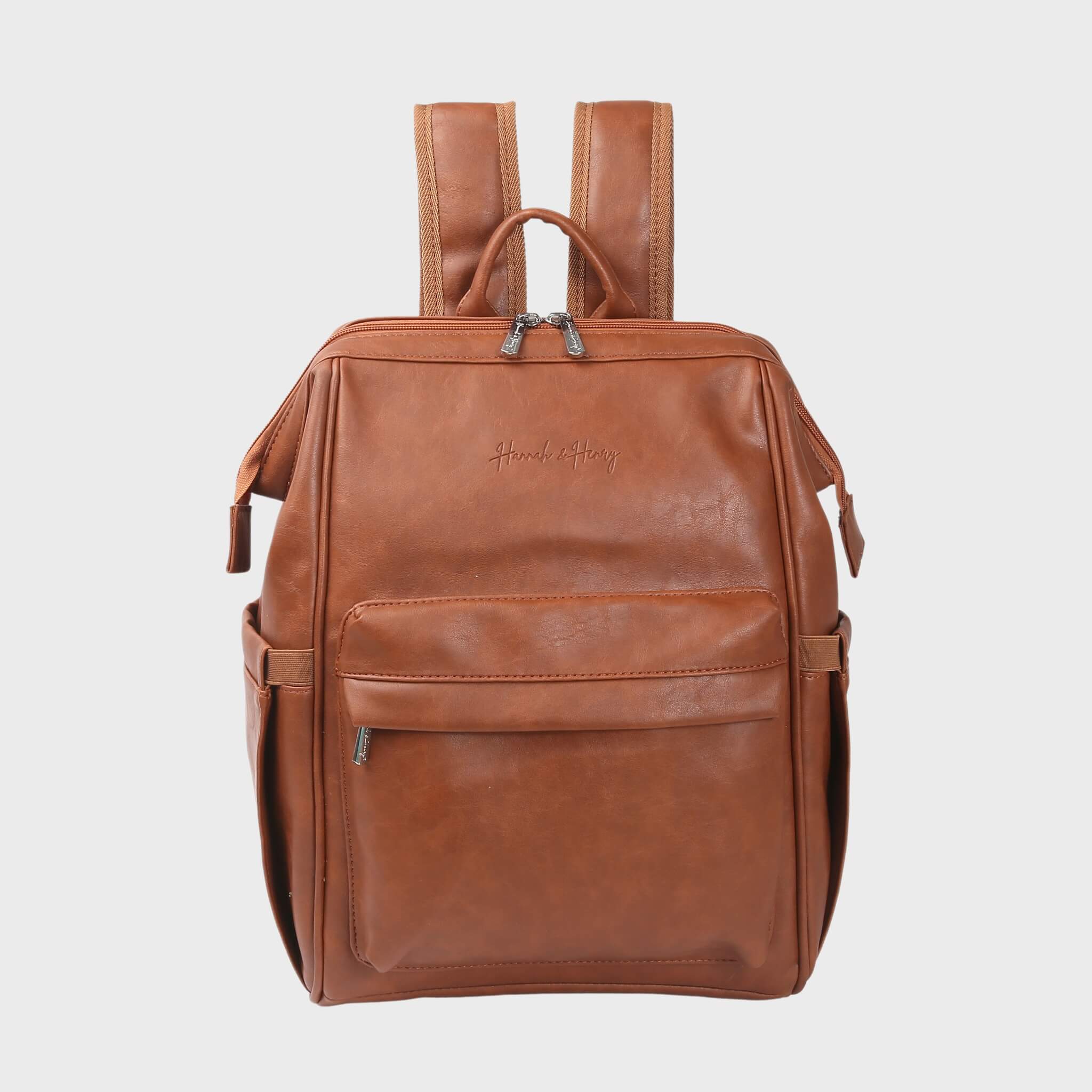 Vintage Diaper Backpack | Brown - Diaper Bag by Hannah and Henry USA