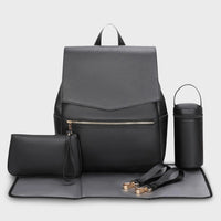 CLASSIC DIAPER BACKPACK BLACK - Hannah and Henry USA