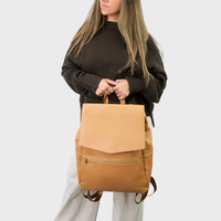 CLASSIC DIAPER BACKPACK TAN - Hannah and Henry USA