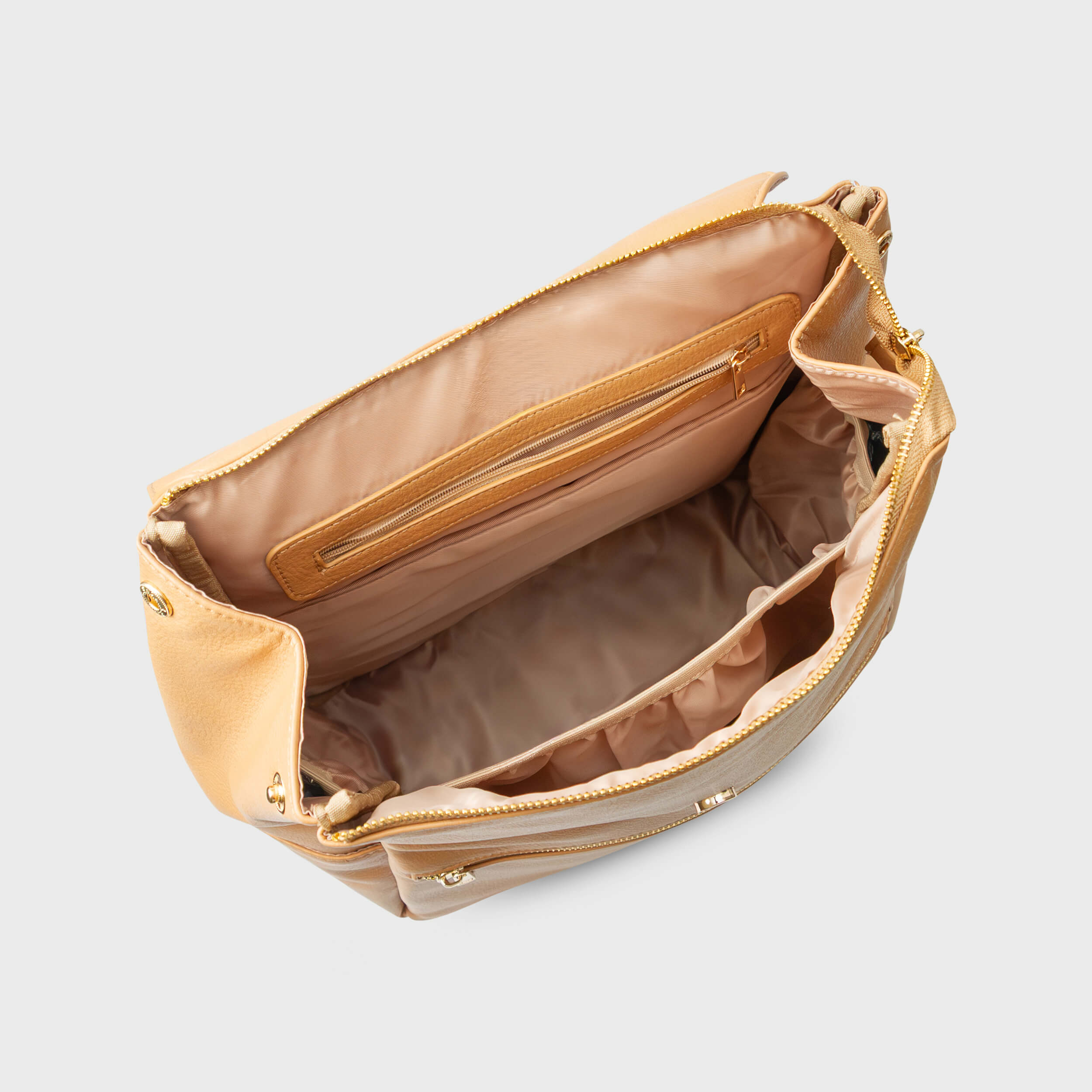 CLASSIC DIAPER BACKPACK TAN - Hannah and Henry USA