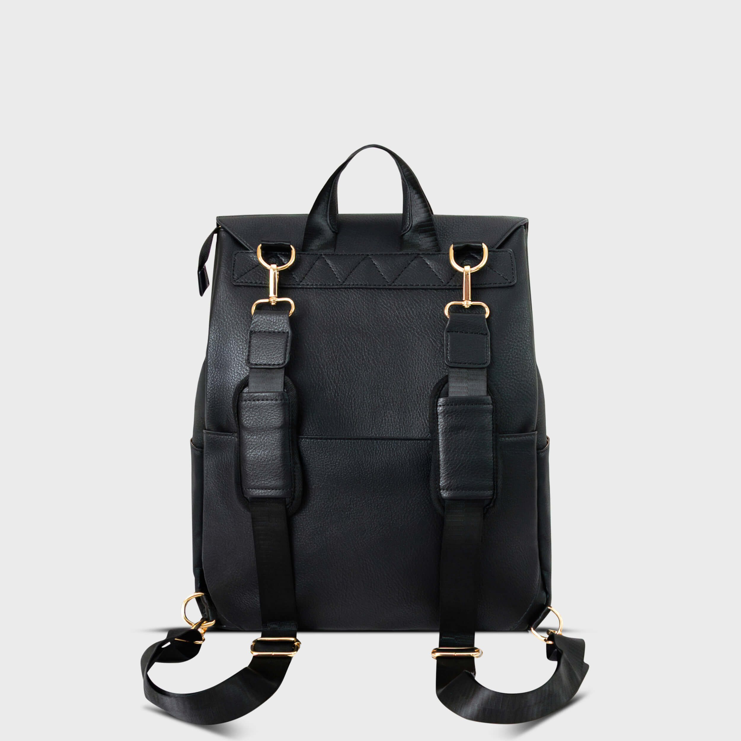 baby claw leather backpack Black
