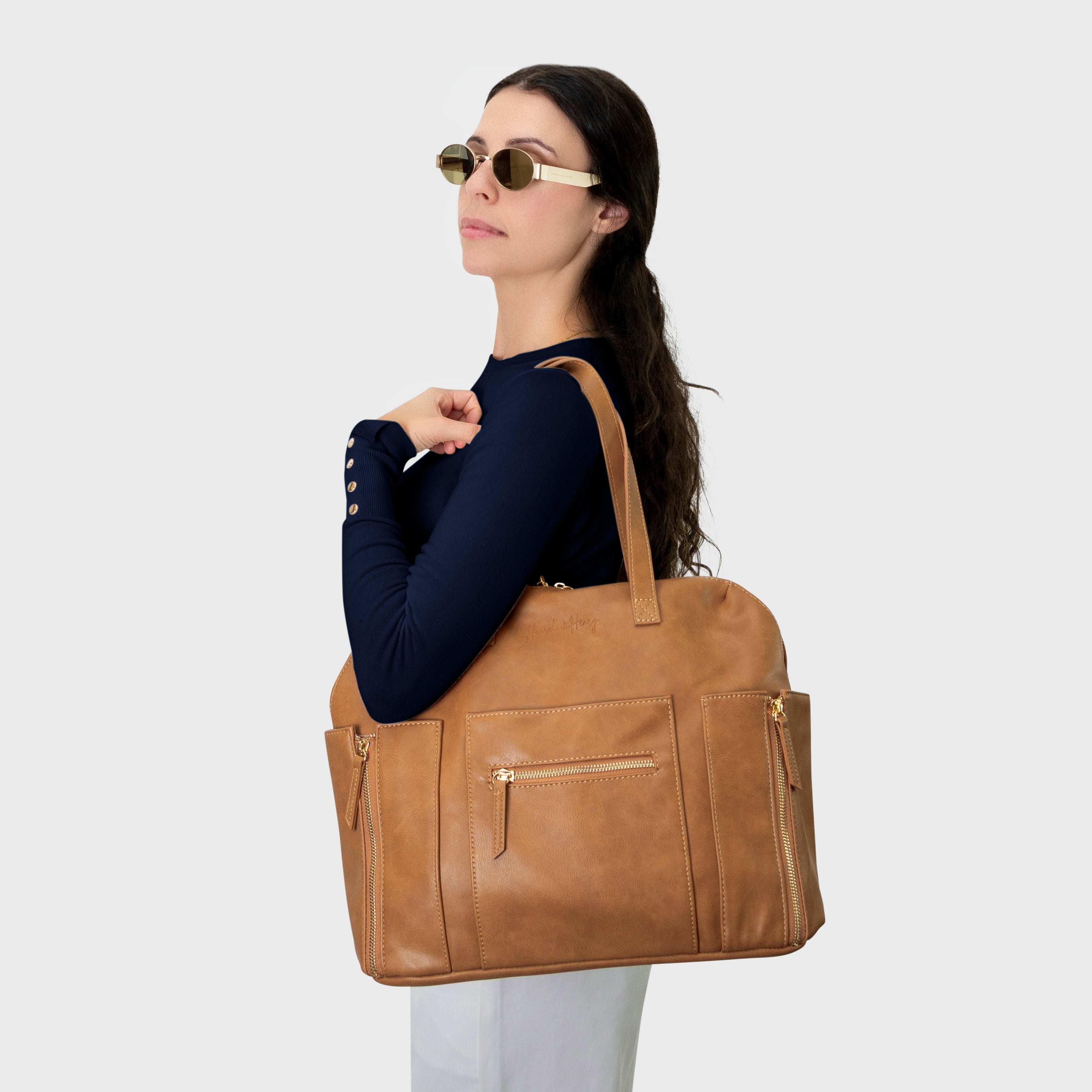 Chelsea Convertible Diaper Bag | Backpack to Tote | Vegan Leather