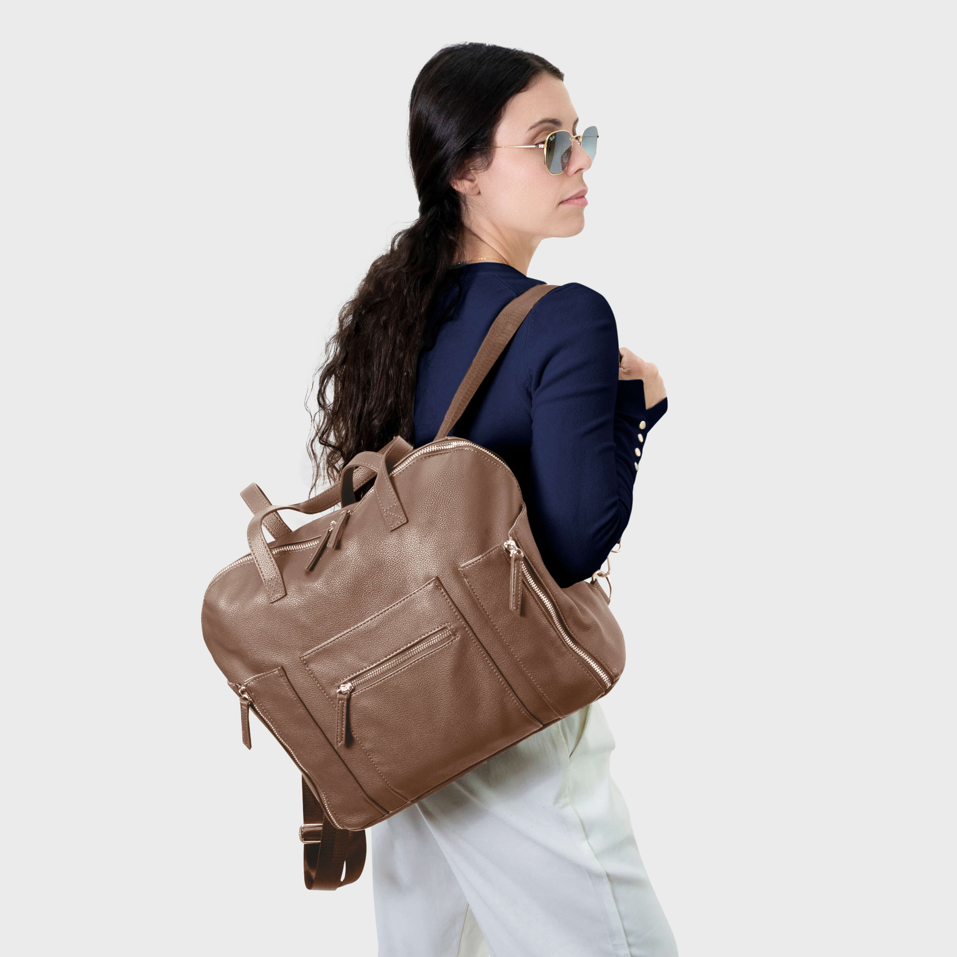 CHELSEA CONVERTIBLE CHOCOLATE | LARGE - Hannah and Henry USA