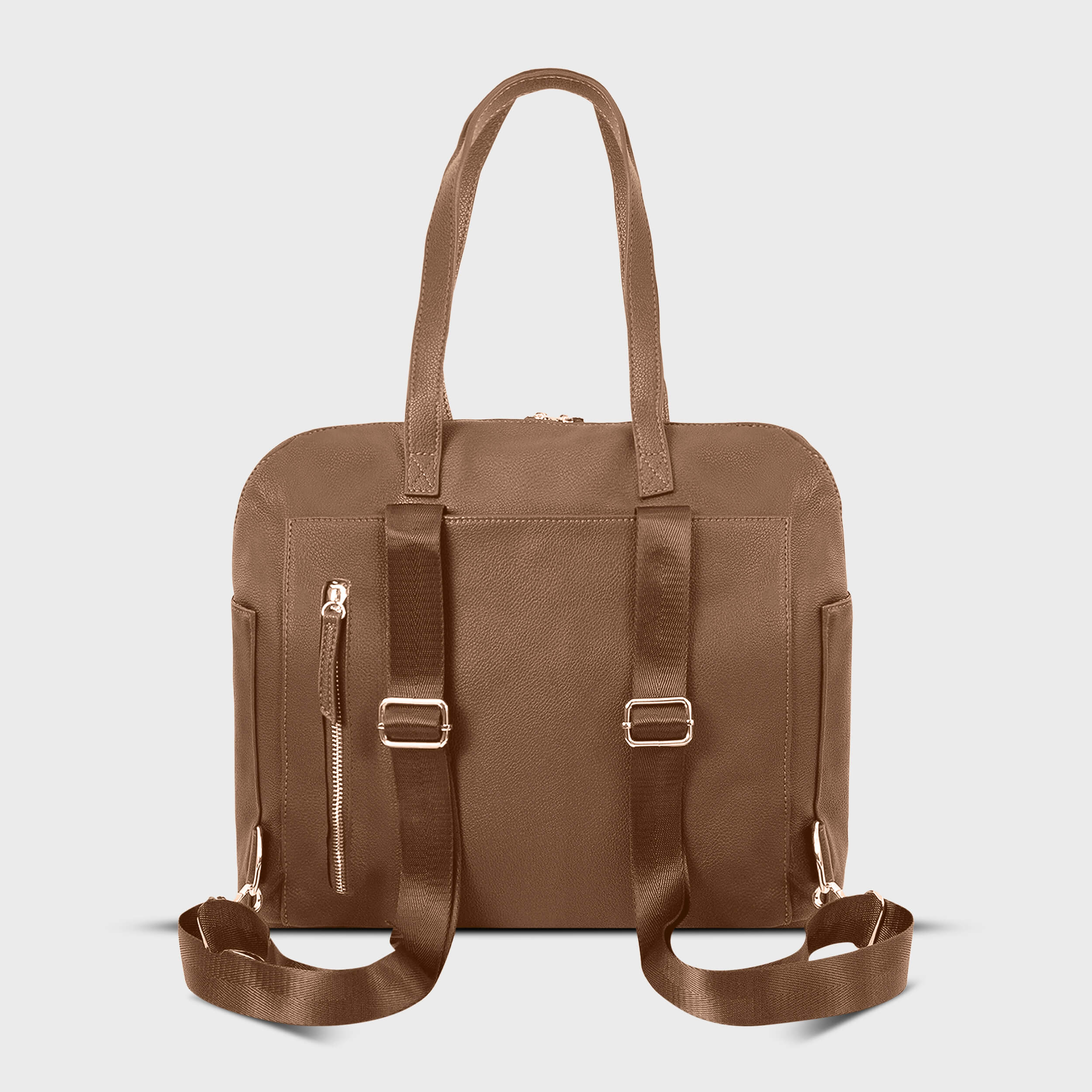 Chic Convertible Diaper Bag - Backpack to Tote - Best Designer Baby Bag - Vegan Leather