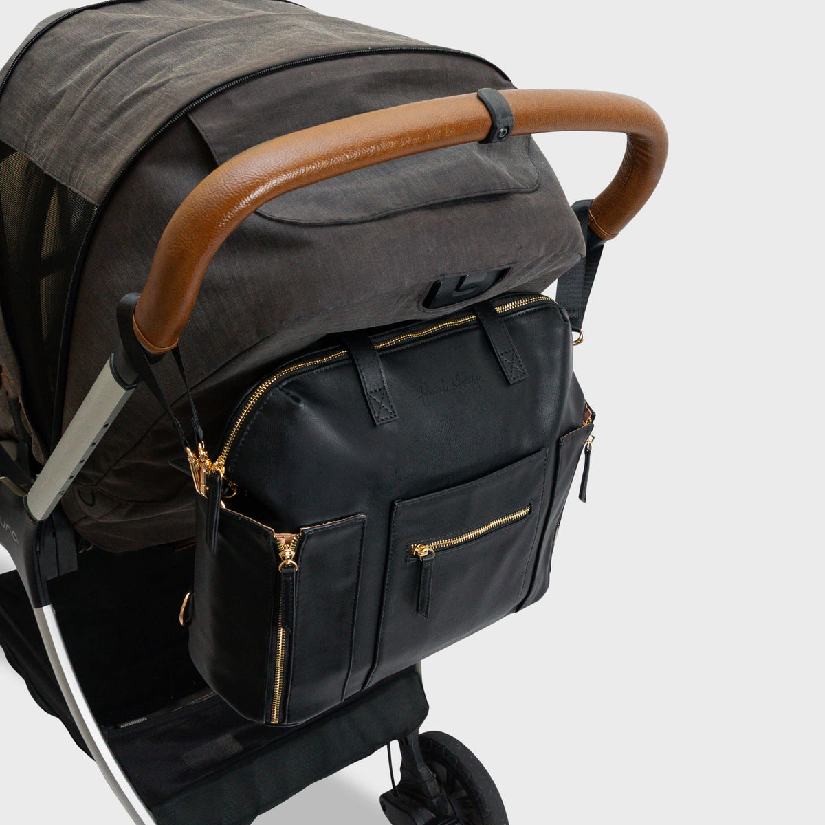 baby bag backpack black leather Stylish Convertible Diaper - to Tote - Best Designer Bag - Vegan whether it be warmed or chilled Black Leather Changing/Diaper Backpack (unisex)-