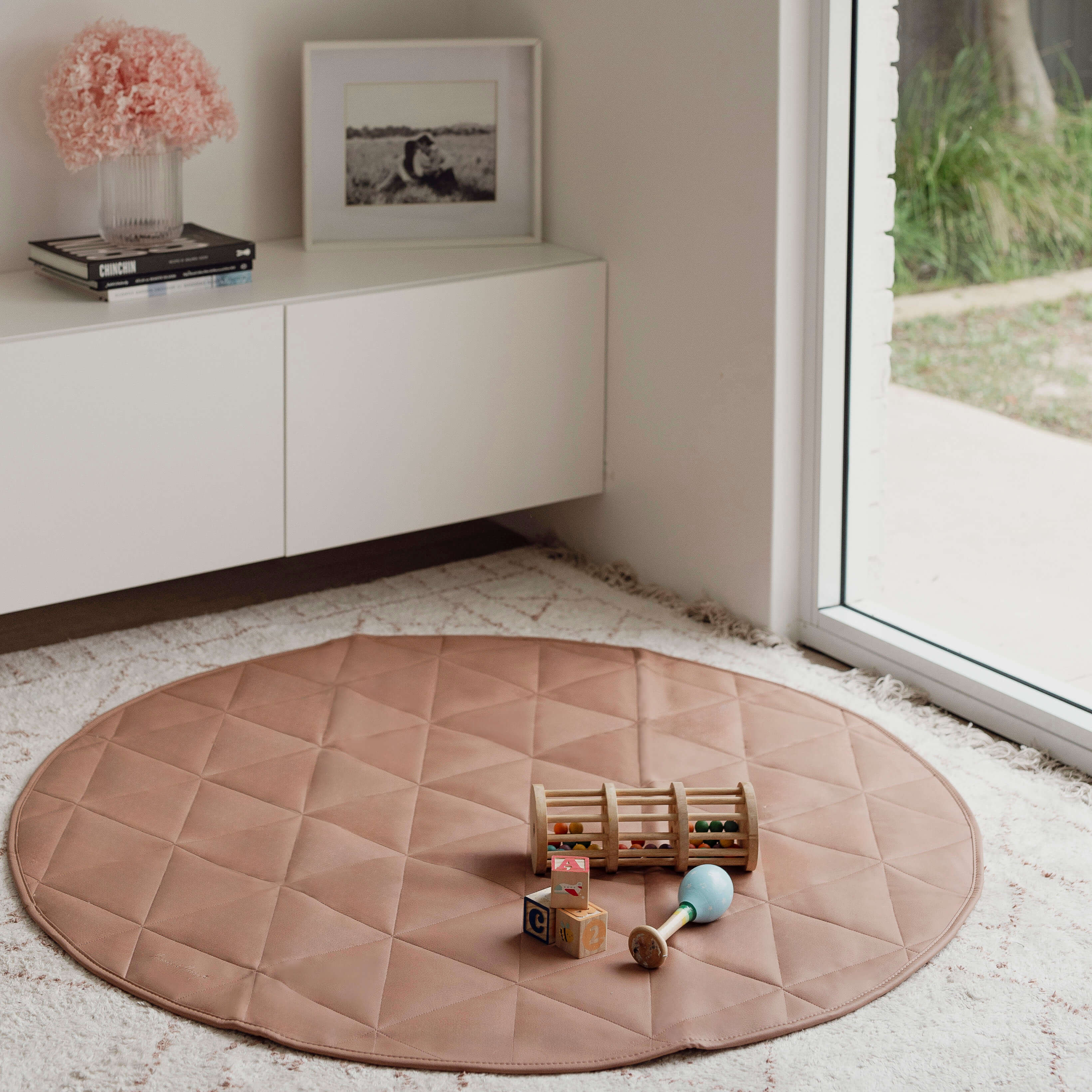 Quilted Play Mat | Brown - Hannah and Henry USA