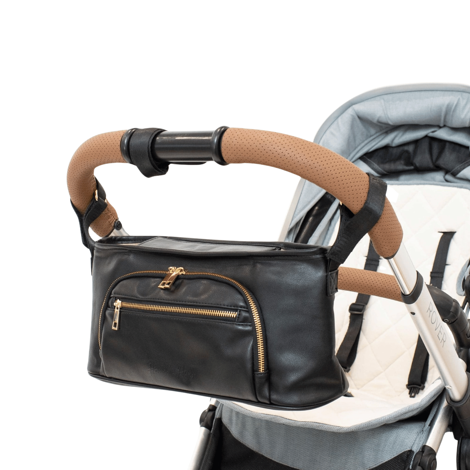 Chloe Stroller Caddy | Black - Hannah and Henry USA