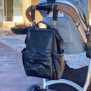 Vintage Diaper Backpack Black - Diaper Bag by Hannah and Henry USA