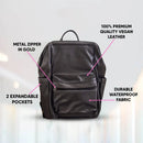 Vintage Diaper Backpack Black - Diaper Bag by Hannah and Henry USA