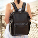 Vintage Diaper Backpack Black - Diaper Bag by Hannah and Henry USA
