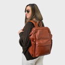 VINTAGE DIAPER BACKPACK BROWN - Hannah and Henry USA