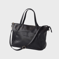 Catherine Diaper Tote Black - Diaper Bag by Hannah and Henry USA
