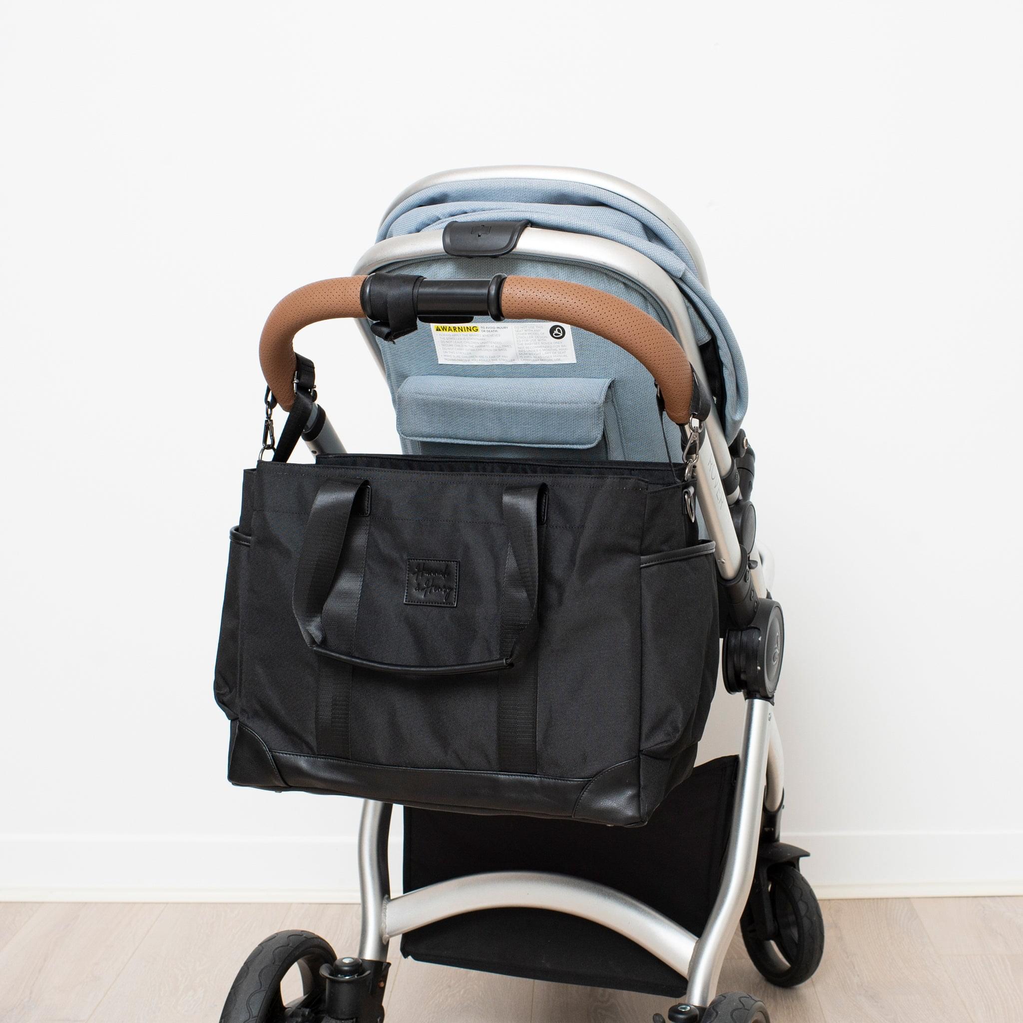 Charlie Diaper Tote | Black - Diaper Bag by Hannah and Henry USA