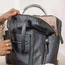 Chelsea Convertible Black - Diaper Bag by Hannah and Henry USA