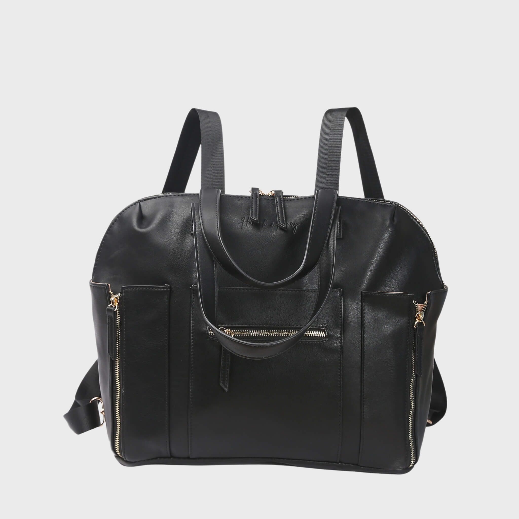Chelsea Convertible | Black - Diaper Bag by Hannah and Henry USA