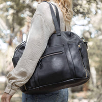Chelsea Convertible Black - Diaper Bag by Hannah and Henry USA