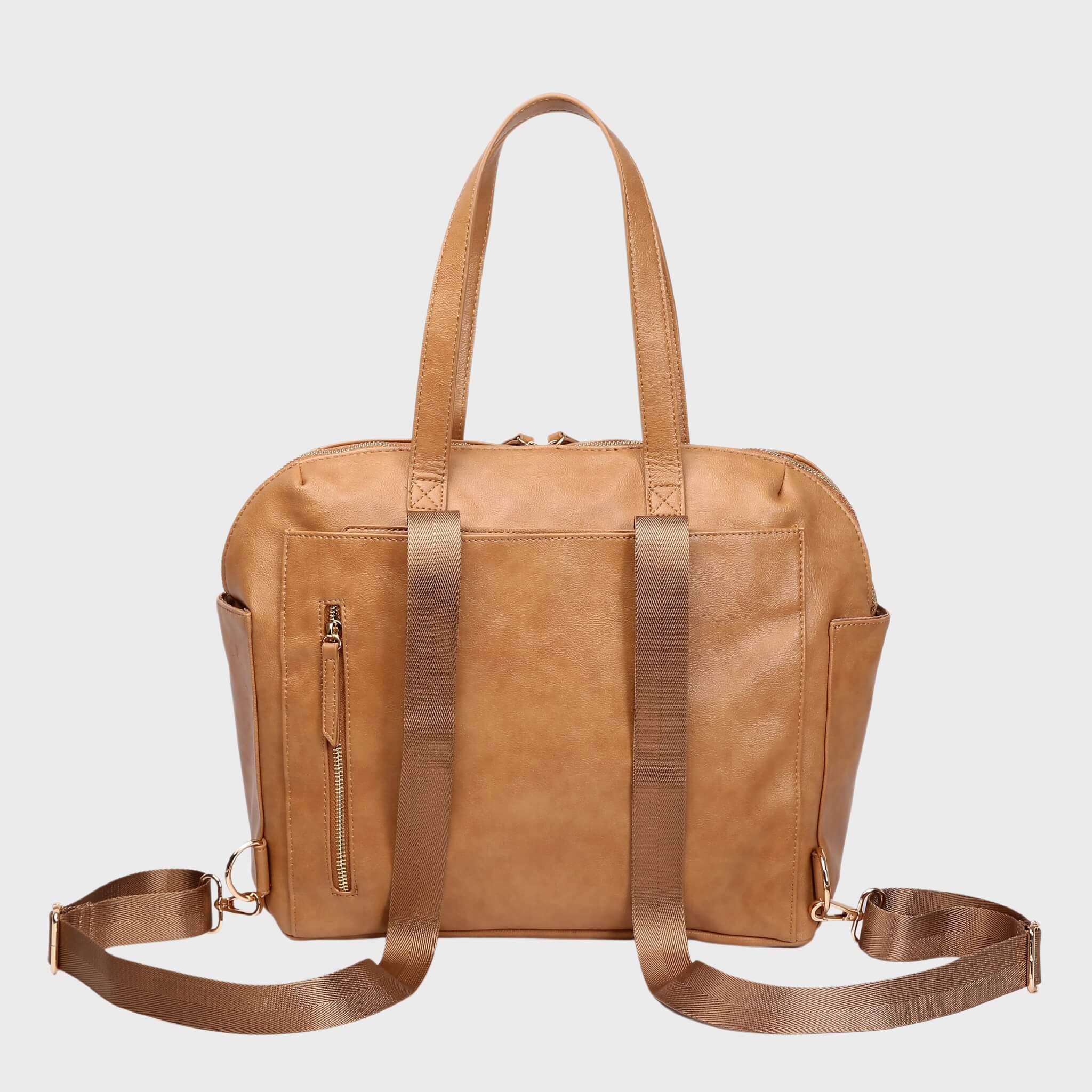 Chelsea Convertible | Tan - Diaper Bag by Hannah and Henry USA