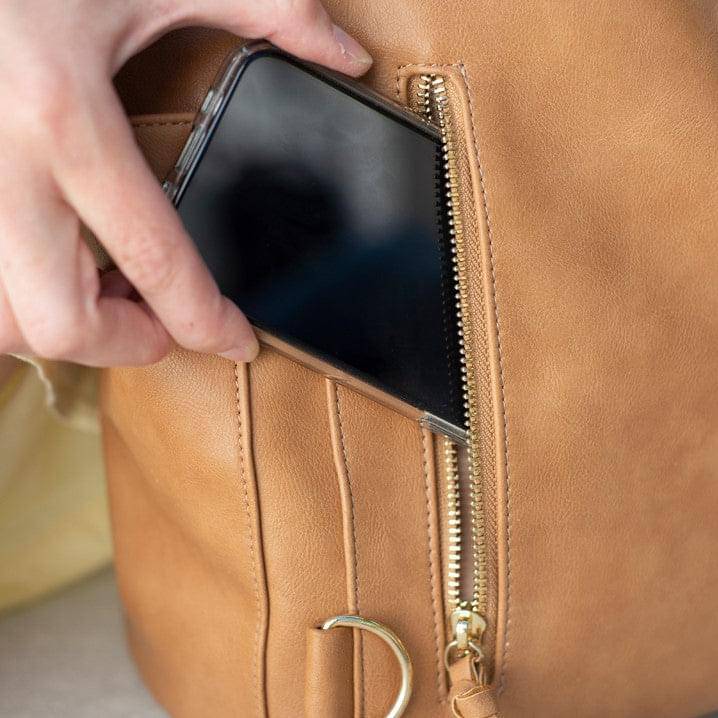 Chelsea Convertible | Tan - Diaper Bag by Hannah and Henry USA