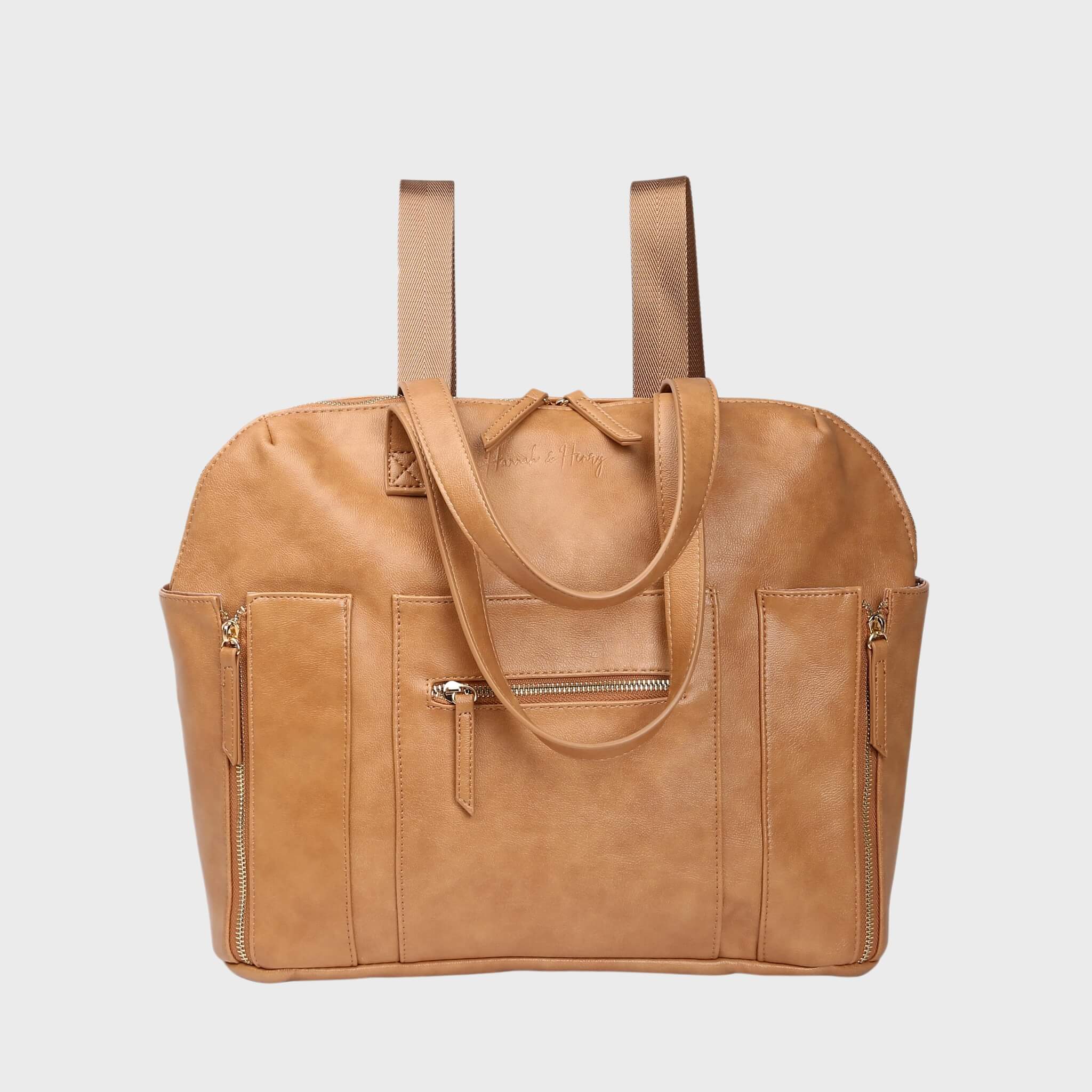 Chelsea Convertible | Tan - Diaper Bag by Hannah and Henry USA