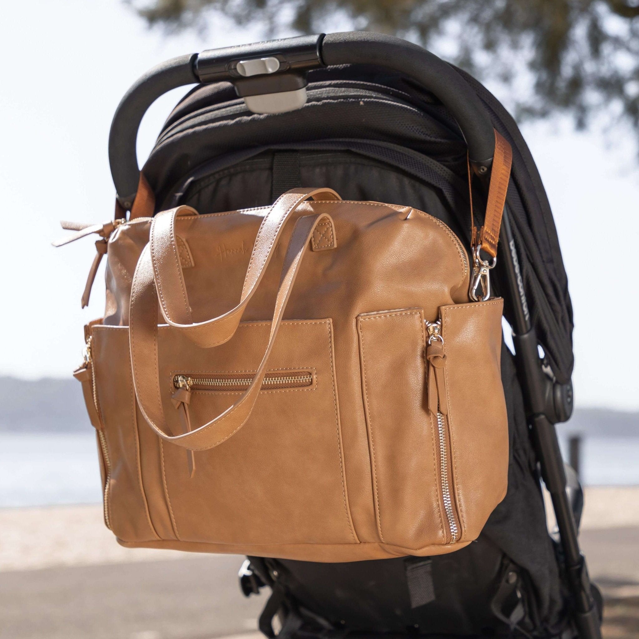 Chelsea Convertible | Tan - Diaper Bag by Hannah and Henry USA
