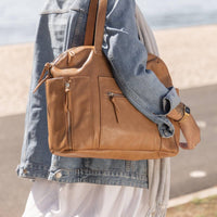 Chelsea Convertible | Tan Diaper Bag Hannah and Henry USA