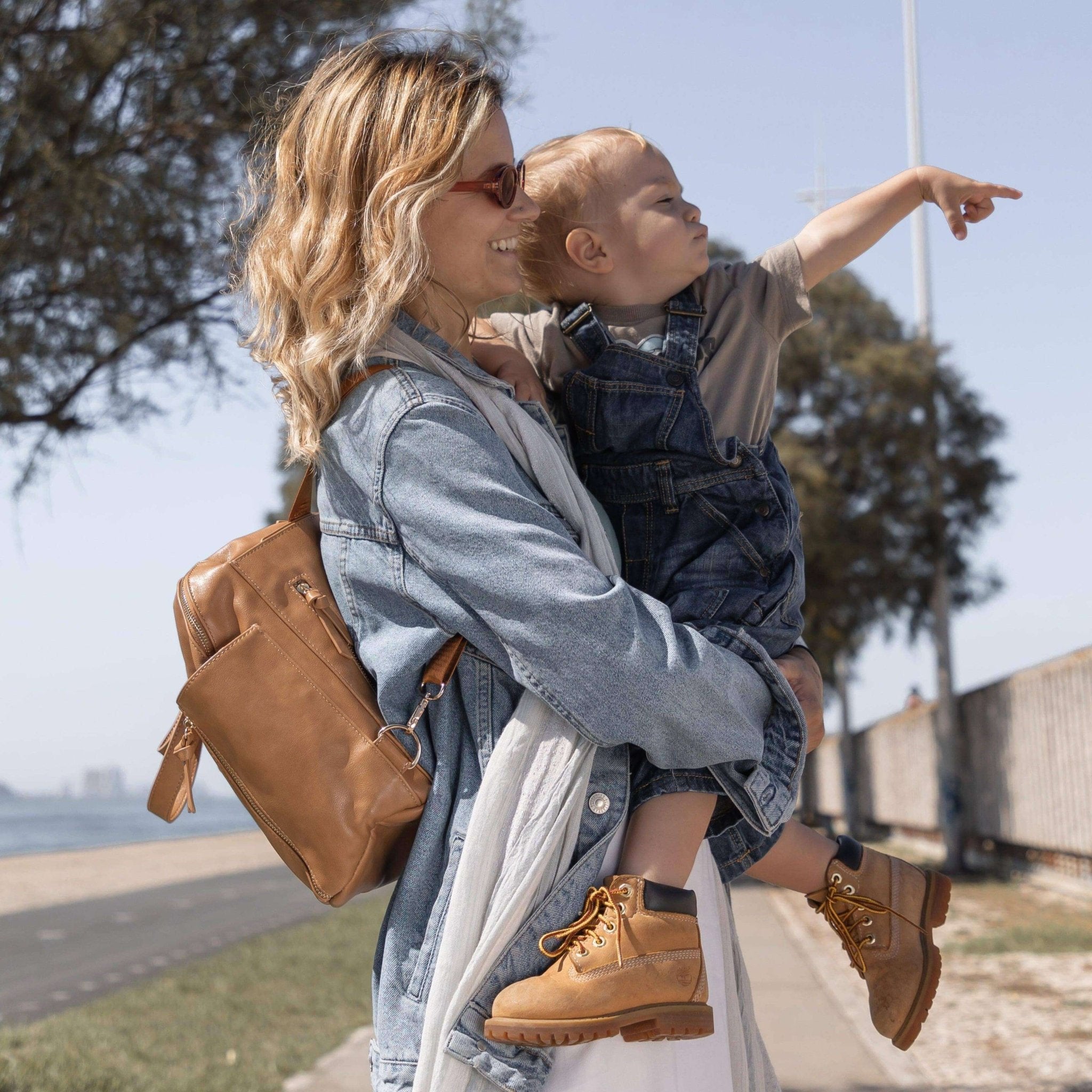 Chelsea Convertible | Tan - Diaper Bag by Hannah and Henry USA