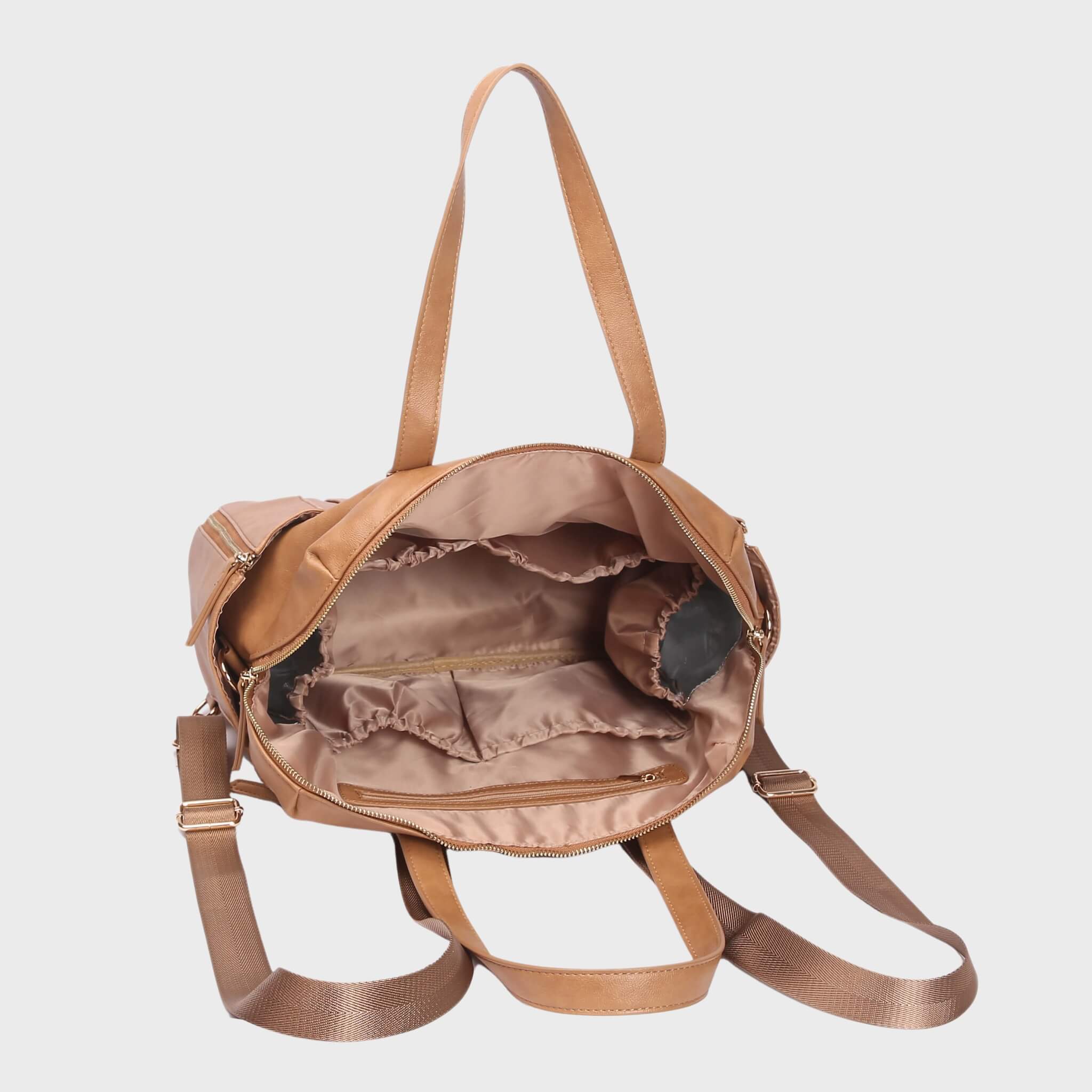 Chelsea Convertible | Tan - Diaper Bag by Hannah and Henry USA