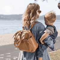 Chelsea Convertible | Tan Diaper Bag Hannah and Henry USA