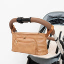 Chloe Stroller Caddy Tan - Stroller Caddy by Hannah and Henry USA
