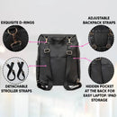 Classic Diaper Backpack Black - Diaper Bag by Hannah and Henry USA