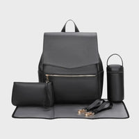 Classic Diaper Backpack Black - Diaper Bag by Hannah and Henry USA