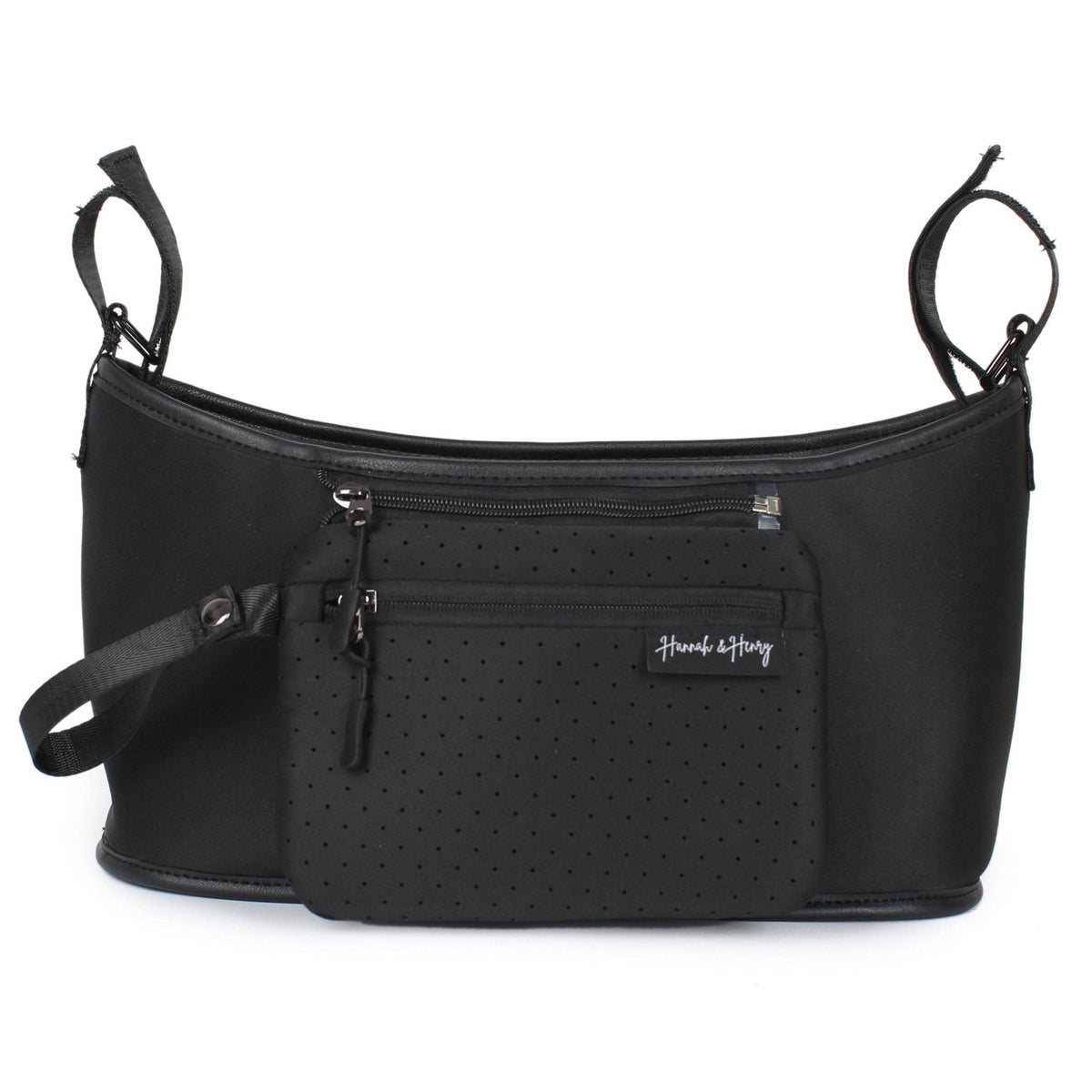 Cleo Stroller Caddy Black - Hannah and Henry USA