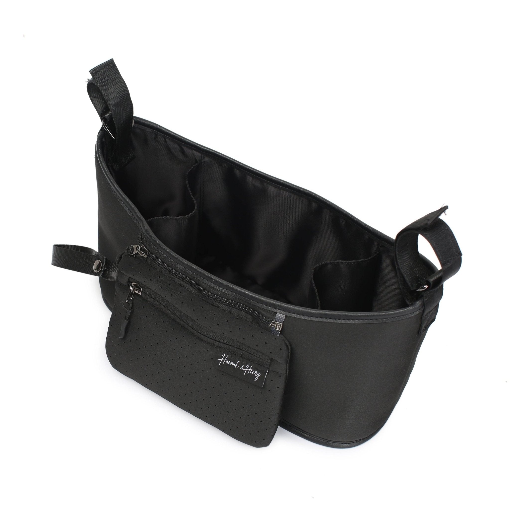 Cleo Stroller Caddy Black - Stroller Caddy by Hannah and Henry USA