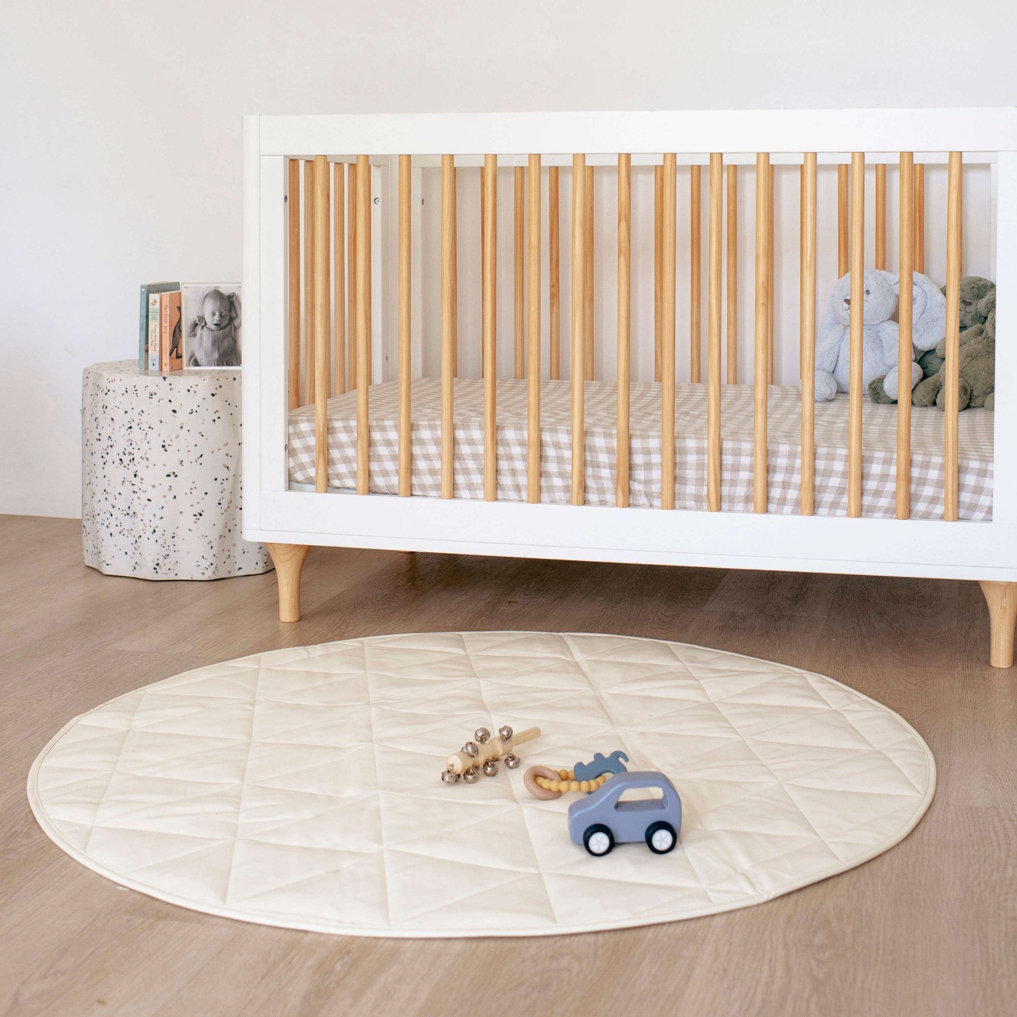 Quilted Play Mat | Cream Baby Play Mat Hannah and Henry USA