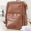 Vintage Diaper Backpack Brown - Diaper Bag by Hannah and Henry USA