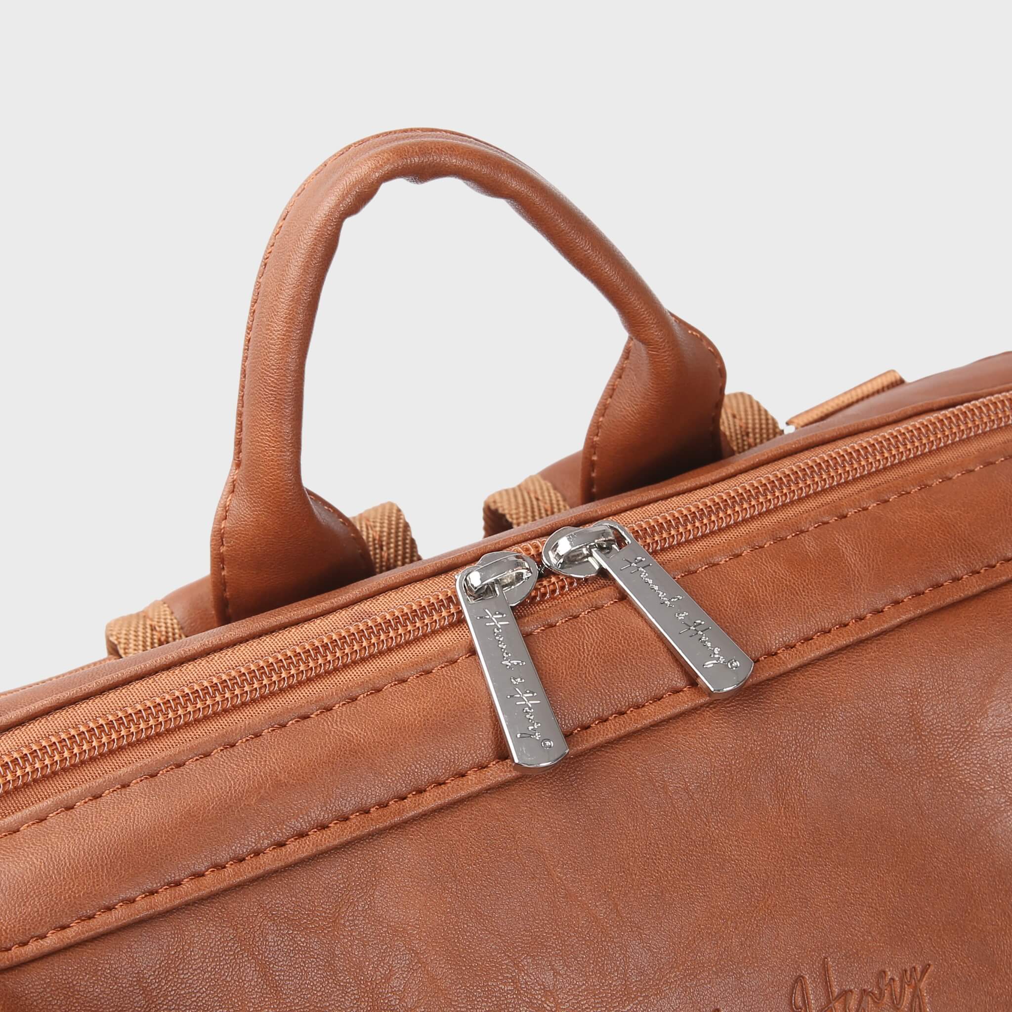 Vintage Diaper Backpack Brown - Diaper Bag by Hannah and Henry USA